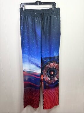 Kozaburo funky wide leg pull on pants men’s size 3 (large) new novelty print
